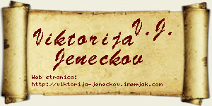 Viktorija Jeneckov vizit kartica